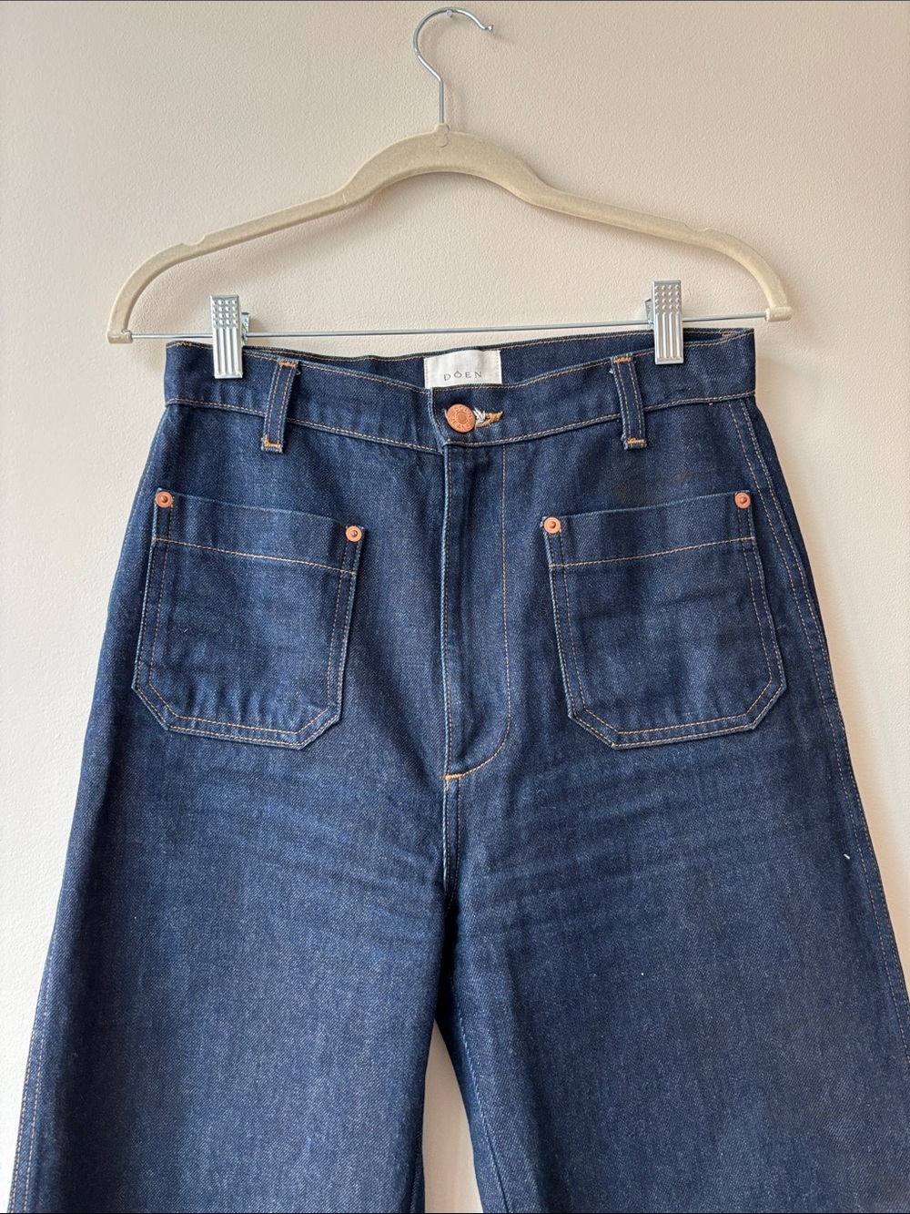 Dark Wash Wide Leg Jeans - Picture 4 of 6